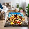 1pc Area Rug Appropriate for Office, Pirate Cartoon Crew Carpet, Versatile Printed Chair Rug, Durable Home Sofa Carpet