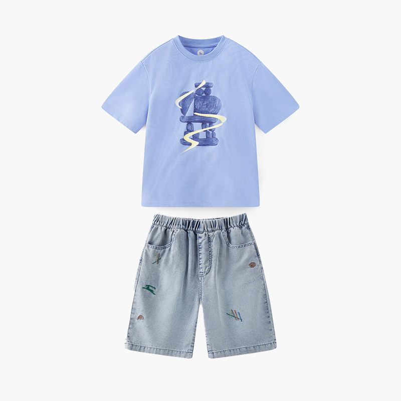 and Quick-Drying] Mqd Children's Clothing Boys' Short-Sleeved T-Shirt Summer New Style Children's Round-Neck T-Shirt Base Layer Shirt