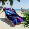 Cartoon Pokemon Print Beach Towel, Large Soft Quick Dry Towel for Beach Camping Swimming