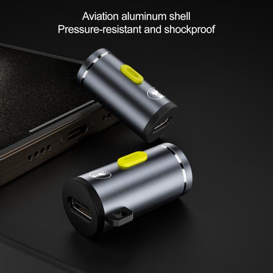 Outdoor Mini Flashlight USB Rechargeable High Lumens Aluminum Alloy Ultra