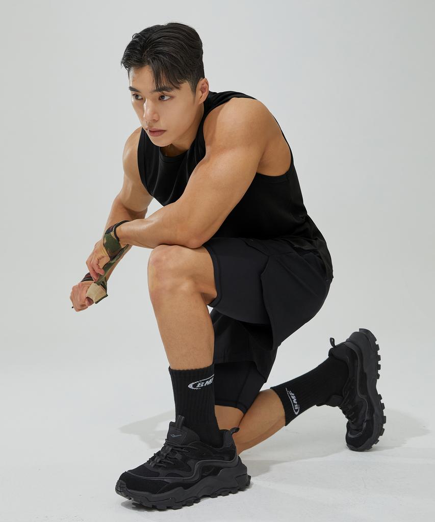 Beullaegmonseuteopis Cotton Poly Health Sleeveless (Black) / Bm230107