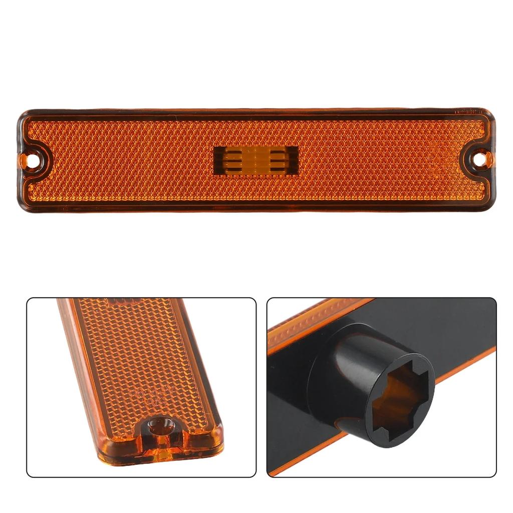 Car LED Side Marker Lights Shell Amber Lamp For Jeep For Wrangler YJ 87-95 Front Bumper Lights Smoked House ABS Replacement