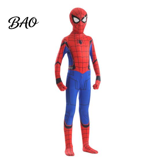Character Fancy Dress Spider Hero Full Bodysuit with Mask, Coverage Zentai Costume for Spiderman Theme Suit Kids Adults, Stretchy Cosplay Outfit