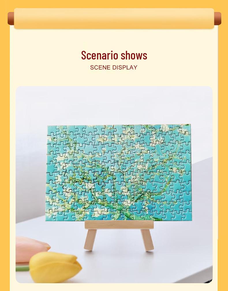 Mini Pocket 150-Piece Art Jigsaw Puzzle – High-End Educational & Healing Decompression Tool