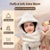 Cute Bear Ear Hat Scarf Gloves Set Thicken Women Beanies Caps Winter Warm Windproof Ear Protection Hat