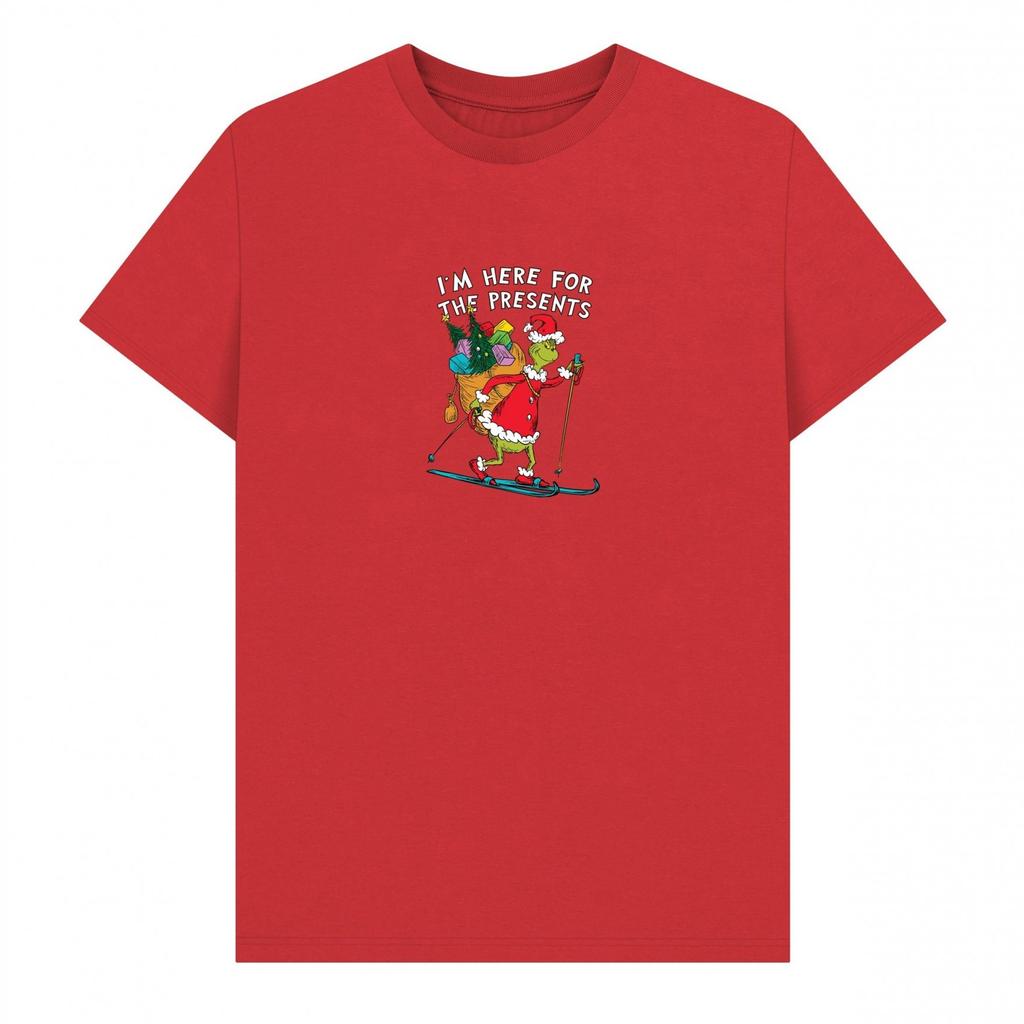 The Grinch Unisex Adult IÂ´m Here For The Presents T-Shirt