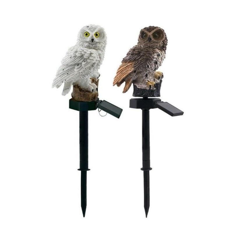 Adorable Owl Solar Garden Lights Water-resistant Outdoor Decoration