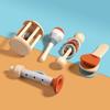 Wooden Infant Early Childhood Education Soothing Bed Bell Orff Cage Bell Baby Clutching Bell Rattling Musical Instrument Toy