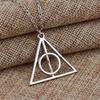 Resurrection Stone Hallow Necklace - Luna Lovegood Inspired Triangle Pendant