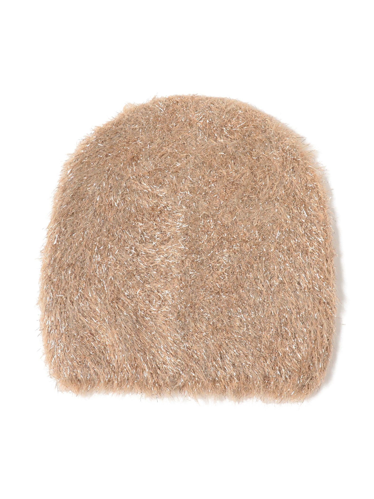 

LIFE STORE by Hat CONTROL FREAK Lame Feather Knit Watch БЕЖЕВЫЙ ОДИН РАЗМЕР [BEEMING BEAMS] Женские