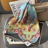 New 100% Natural Silk Square Scarf Women Neck Hairband Foulard High Quality Bandana Scarves Female Neckerchief Shawl Wrap