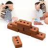 Diy Red Brick Micro Landscape Architectural Building Block Toys Model Gift Kids