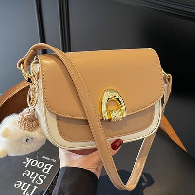 Heißer Verkauf Französisch Retro Lässig Schlichter Stil Satteltasche Temperament Vielseitig Damen Pendler Schulter Crossbody Tasche