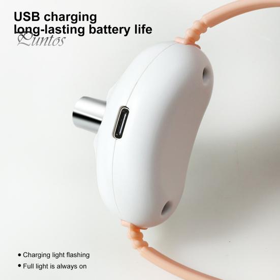 Wearable Automatic Cat Toys with Light Point Electric Kitten Collar Toy Rechargeable Interactive Collar for Indoor Cats