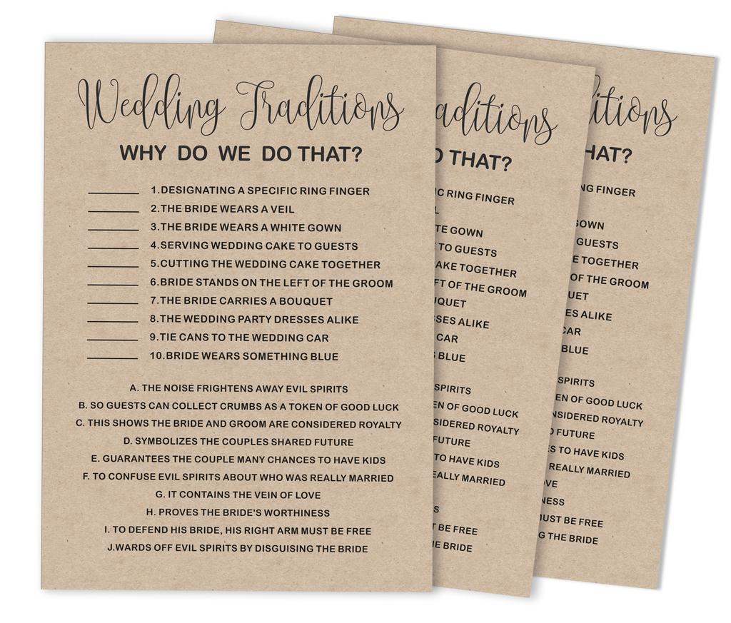 Inkdotpot Bridal Wedding Shower Bachelorette Party Bulk Blank Square Fill In Gift Ideas 50A  Kraft