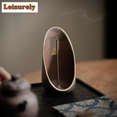 Kreativer Odhisattva Schatten Keramik Faden Räuchergefäß Zen Räuchergefäß Halter zum Einstecken Aromatherapie Sitz Teezeremonie