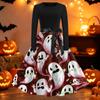 Women's Vintage Halloween Print Round Neck Casual Dress for Everyday Wear