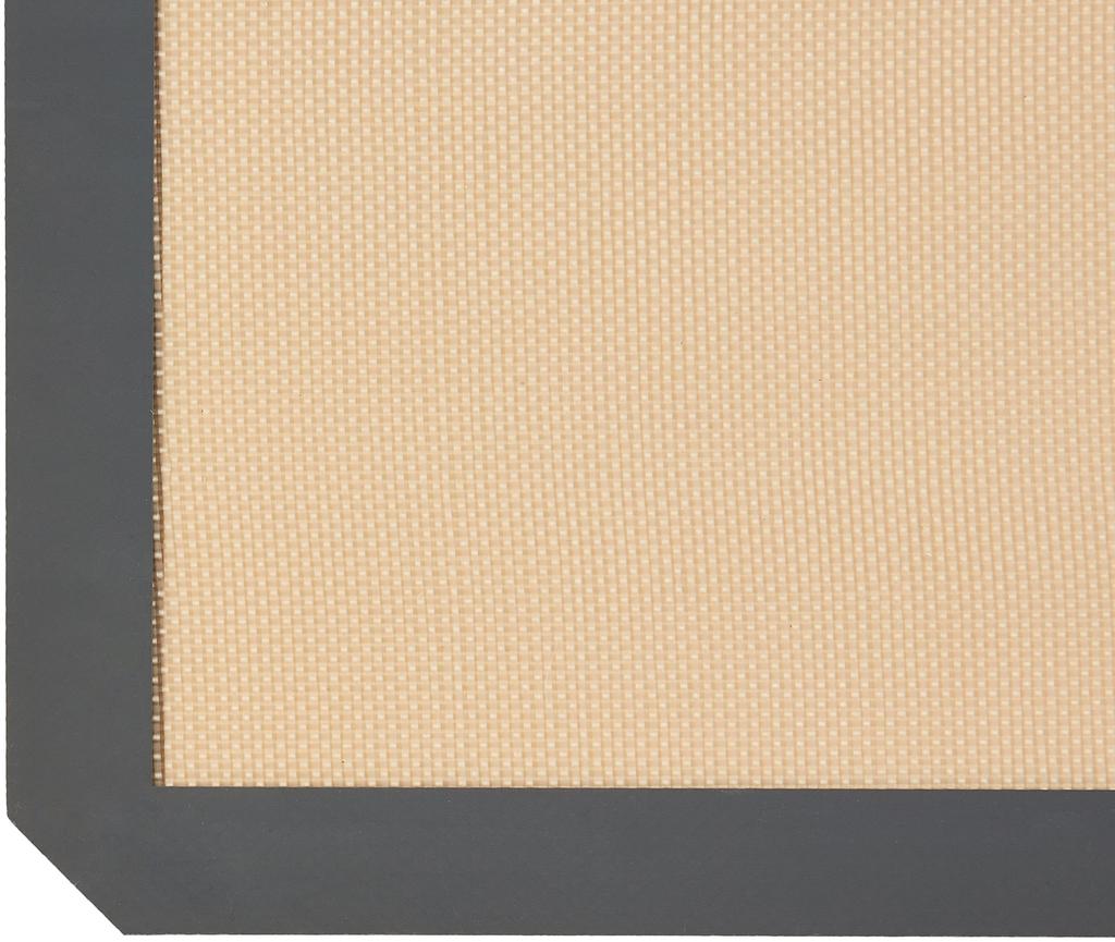 Amazon Basics Silicone Baking Mats, Set of 3, Rectangular, 16.5" x 11.5" (41.9 x 29.5 cm), Beige/Gray