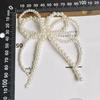 Elegant Pearl Bowknot Charm For Jewelry Making Diys Keychain Necklace Earrings Crafts Shoe Buckle Ornament Accessories