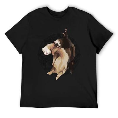 Ferret Art - ElinationART T-Shirt Luxury T-shirt Hippie Clothes Oversized T Shirt Anime Clothes Plain T Shirts Men