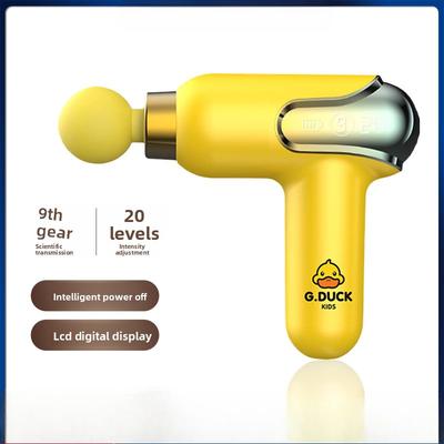 Little Yellow Duck Fascia Gun, Fitness Massager Electric Silent Muscle Massage Gun LCD Men and Women, Mini Fascia Gun