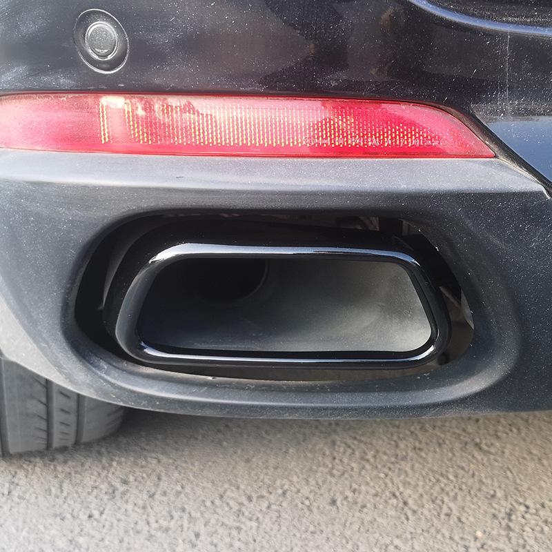 BMW X5 (2018) Black Stainless Steel Exhaust Tip Tailpipe Frame Accessory