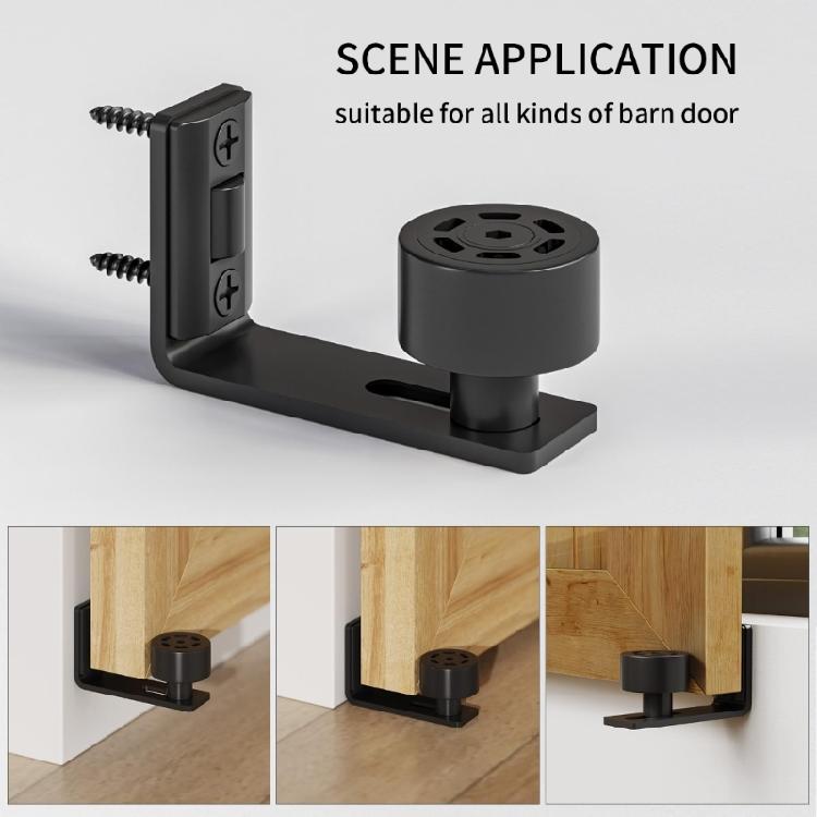 Smooth Sliding Door Guide Wheel Kit For 1/2inch - 2inch Thick Panel Vertical Rotations Design Durability Carbon Steel