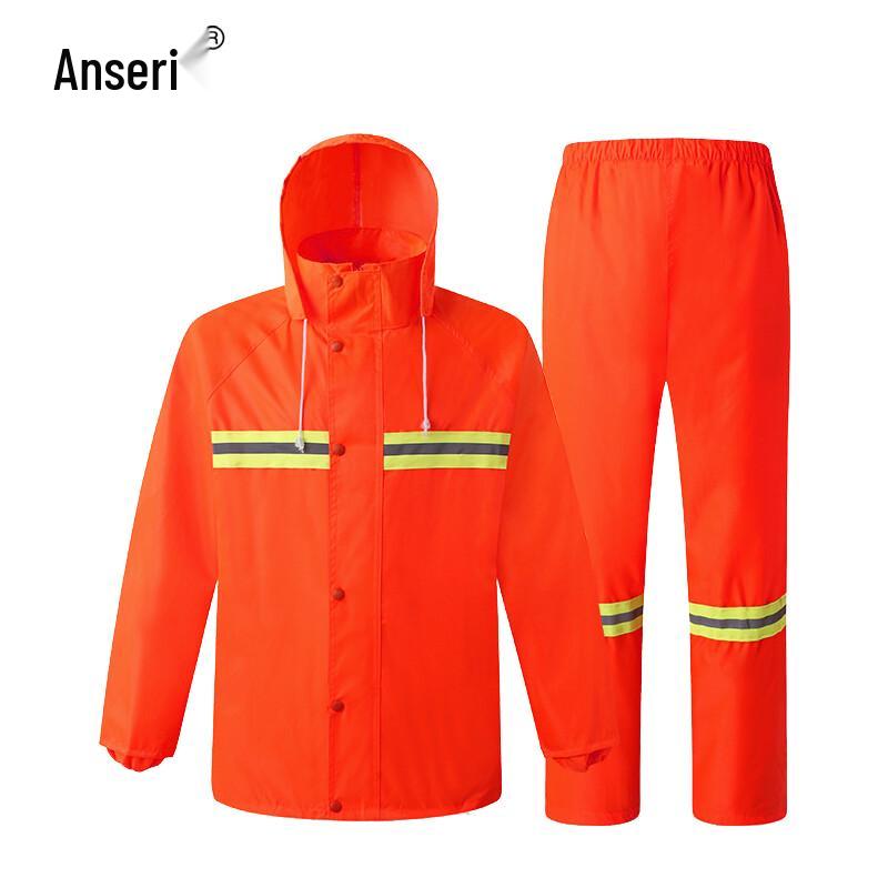 Ansell Two-Piece Reflective Safety Rain Suit XL