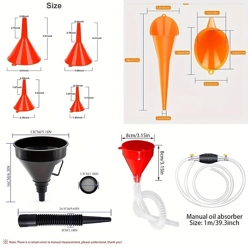 

Воронка для заправки с фильтром Воронка для заправки бензина и масла в двигателе Мотоциклетные воронки с длинным горлом Инструменты для ремонта автомобиля