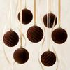 12Pcs Colorful Velvet Christmas Balls 6CM Xmas Hanging Pendants Ornaments  For Home Decor