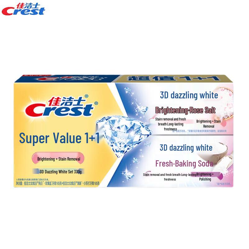 Crest 3D White Toothpaste Twin Pack