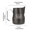 Milk Frothing Pitcher Coffee Maker Stainless Steel Latte Art Tool 350 ml for Hot Chocolate Lattes Cappuccino Coffee Matcha