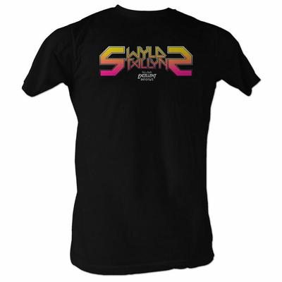 Bill and Ted Stallyns Wild Black Adult T-Shirt