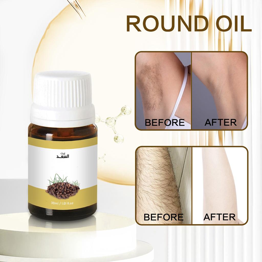 Cyperus Rotundus Oil For Hair Removal, Natural Cyprus Oil, Reduces Hair Growth, Soothes Skin, Ideal For Men & Women, 30ml