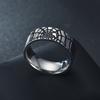 1Pc Stylish Spider Web Pattern Titanium Steel Simple Ring