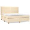 Sommier à lattes avec matelas - Maison Exclusive - 180x200 cm - Tête de lit réglable - Crème