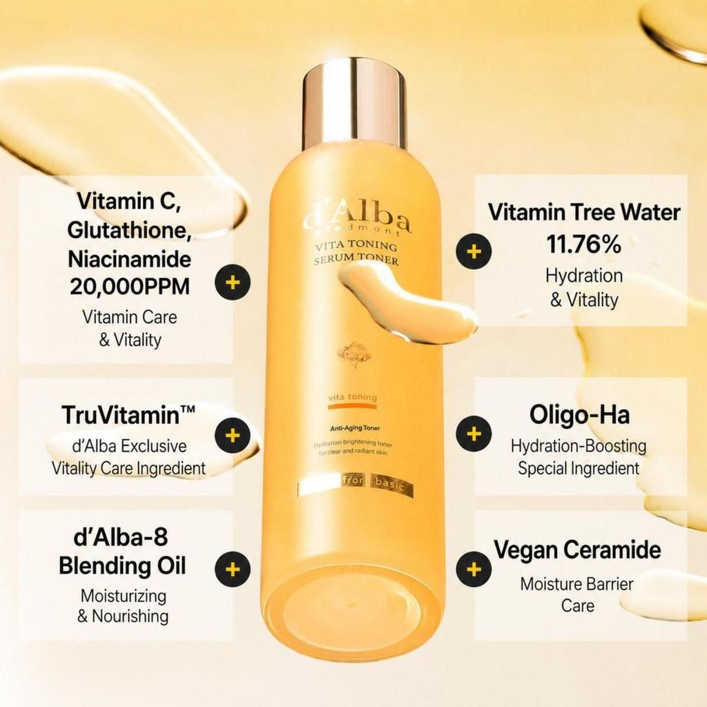 d'Alba Vita Toning Serum Toner 180ml