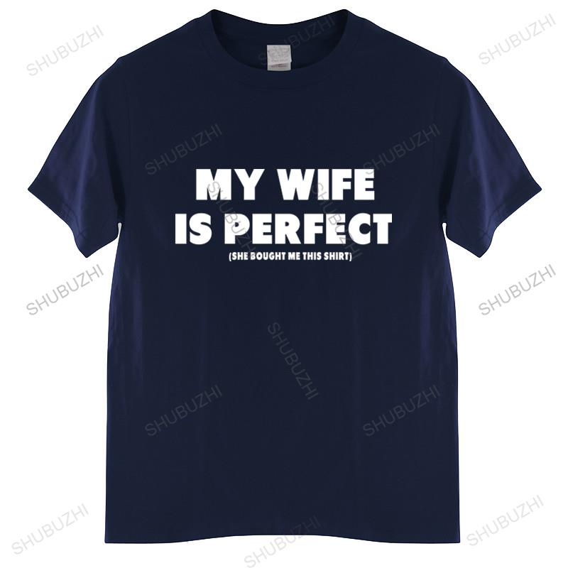 

Футболка унисекс хлопковые топы EnjoytheSpirit Смешная футболка Моя жена идеальна Она купила мне эту футболку Черная футболка унисекс евро размер 3XL