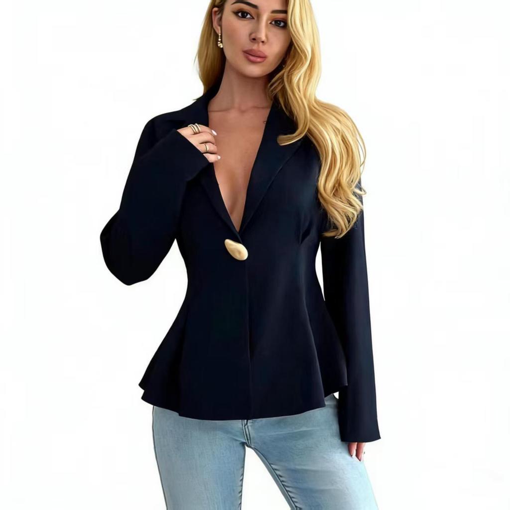European-American Slim Fit Women's Blazer Cardigan - 2026 New Fashion Temperament Style