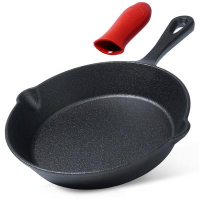 Cast Iron Frying Pan for Gas Induction Grill Fireplace for Oven Plate 20 Cm