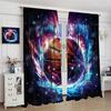 Osports Basketball Curtains For Teen Boys Abstract Outer Space Basketball Theme Kids Boys Bedroom Wall Decoration Basketball Decoration Cool 3d Ball