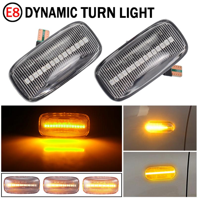 2Pcs LED Side Marker Light Turn Signal Lamps For Nissan Skyline R34 Almera N15 N16 Pulsar Maxima QX Sunny G10 Primera P11 P12