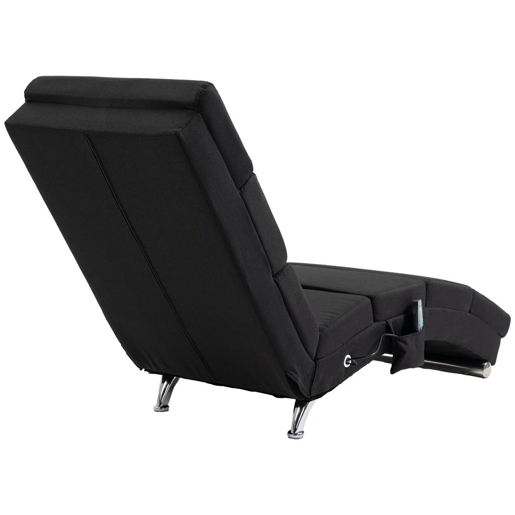 Massage Chair, Relaxation Chair, Recliner with 8 Vibration Points, 5 Modes, 56 x 168 x 84 cm, Black