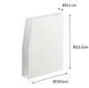 Yamazaki Tower Magnetic Print x x Letter Print 4126 Case, White, Approx. W18.5 D4.2 H23.5cm, Case, Space-Saving Storage, Organizer,