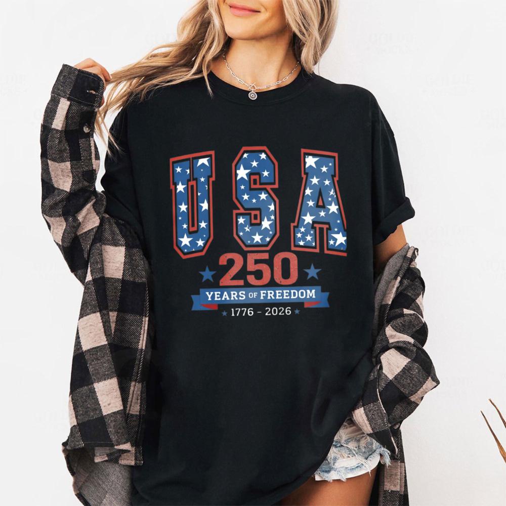 Happy 250th Birthday USA Shirt America 250th Anniversary Semiquincentennial Gift USA 250 Shirt Independence Day 4th of July