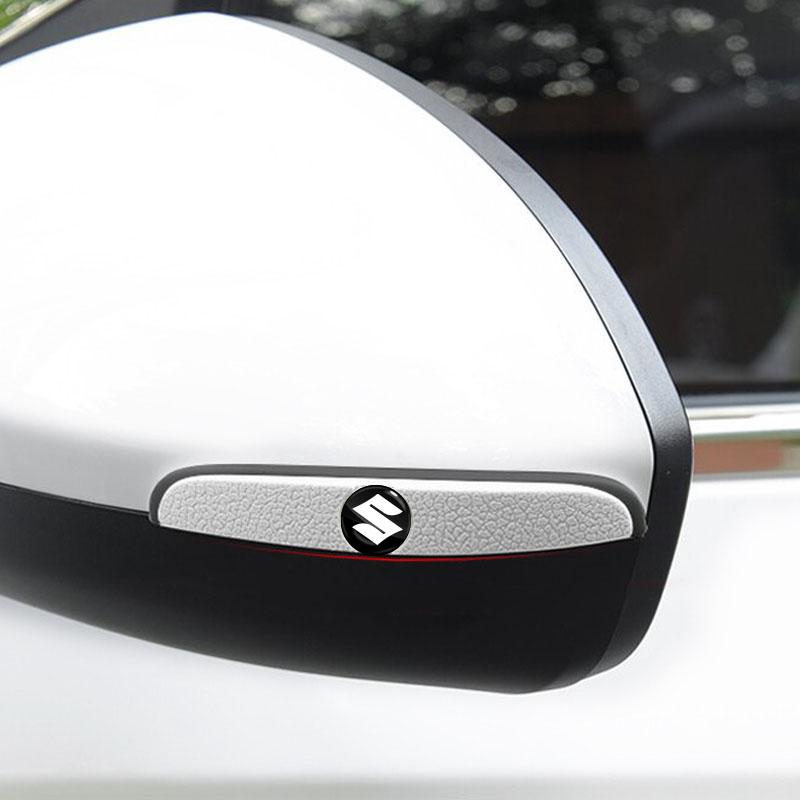 4 stuks Autodeur Anti-Collision Strip Achteruitkijkspiegel Beschermingssticker voor Suzuki Swift SX4 Samurai Sport Jimny Grand Vitara Alto GW250 Splash Swace