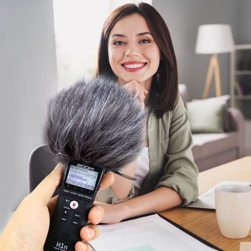 YOUSHARES Zoom H1n Recorder Fell-Außenwindschutz Muff Popfilter/Windschutzschild für Zoom H1n & H1 Handliche Tragbare Recorder