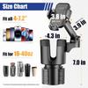 Smartphone Drink Holder, Car Adjustable, Mobile Phone Cup Stand, In-Car, 2-in-1 Design, Cup Holder,