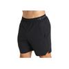 Under Armour Solid Color Logo Print Straight Shorts Men Bottoms Black 1373718-001