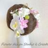 Used Phalaenopsis and hydrangea headdress (14 items) Wedding, Coming-of-Age Ceremony, Wedding Hair Ornament, White